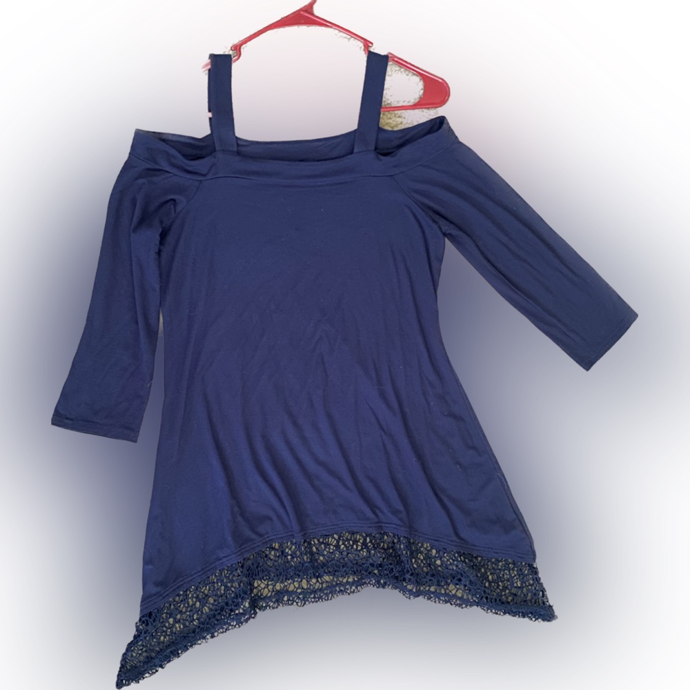 Blue lace Top